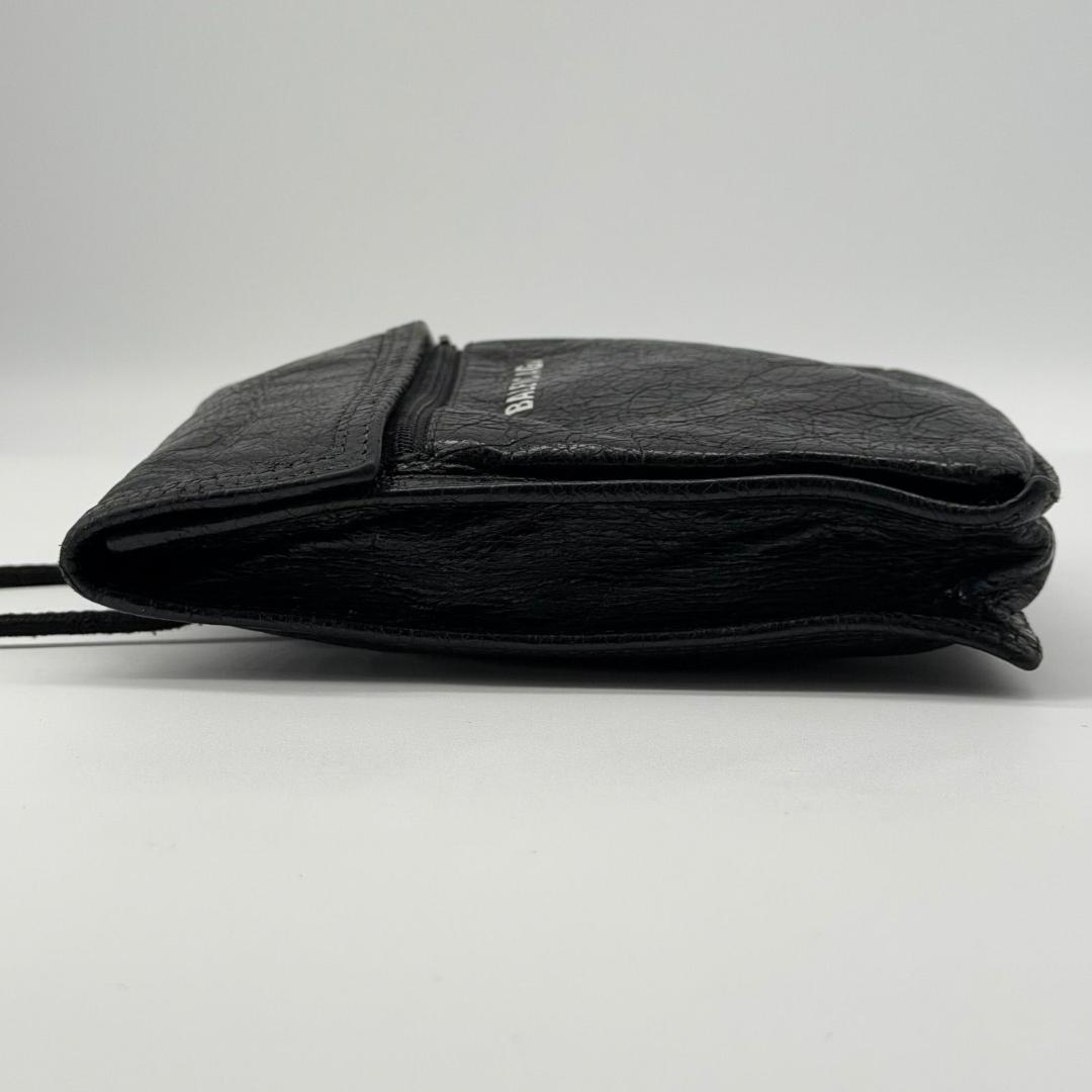 15822✨バレンシアガ エクスプローラー ショルダーバッグ レザー 黒