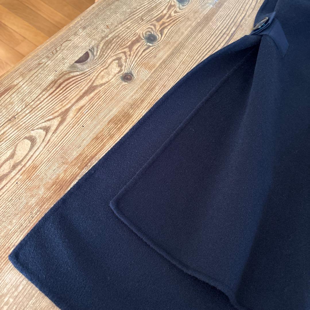 【美品】SOFIE D'HOORE カシミヤ混　ポンチョコート　1 ネイビー