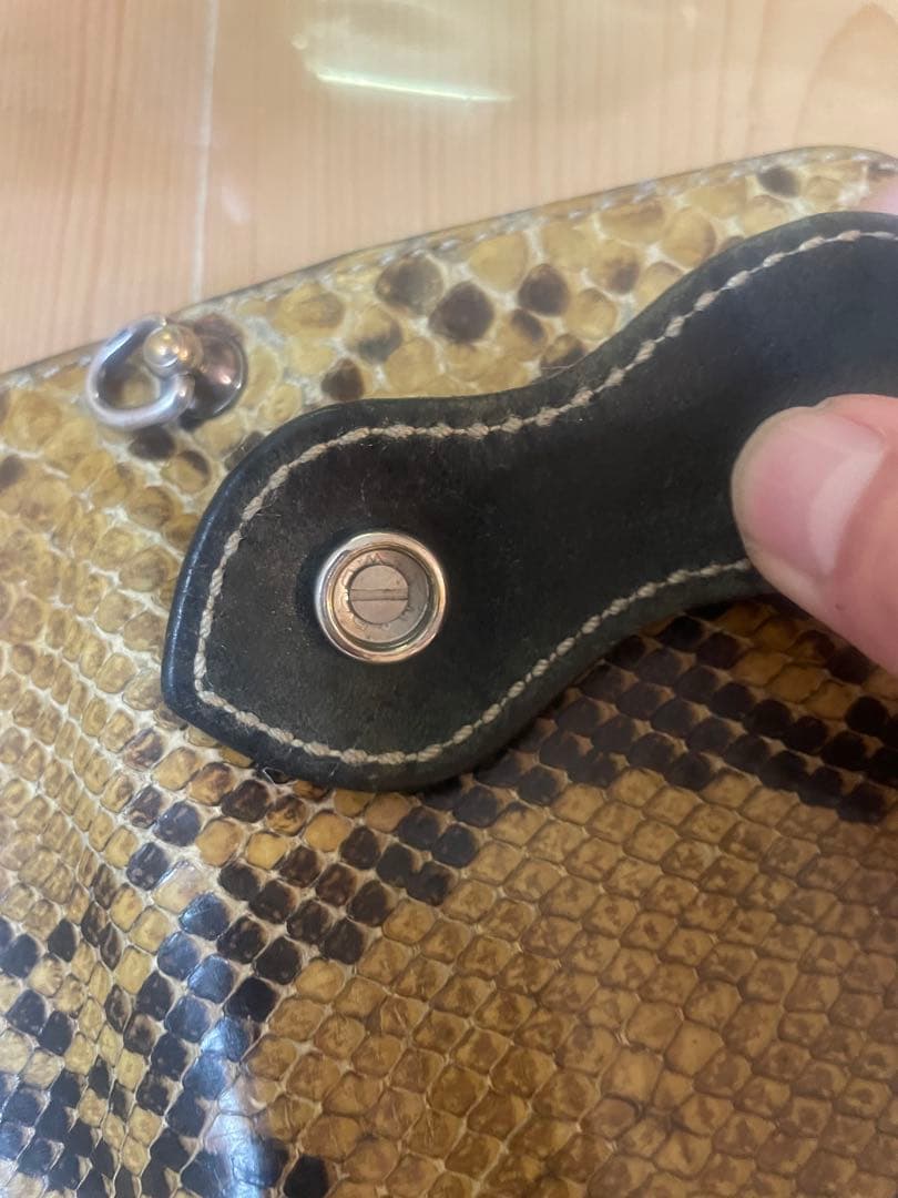 FUNNYファニー　パイソン　長財布　ベクターコンチョ
