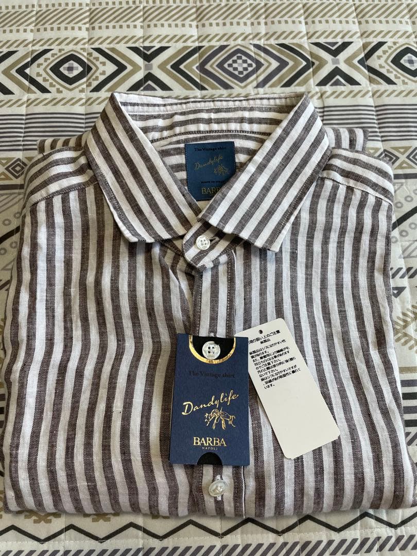 BARBA バルバ DANDYLIFE リネンシャツ （未使用）