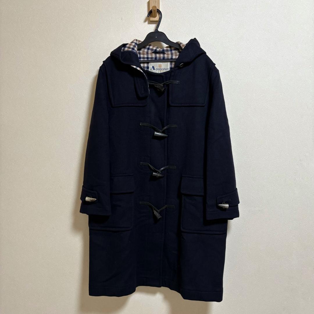 アクアスキュータム ダッフルコート ウール100％ オーバーサイズ