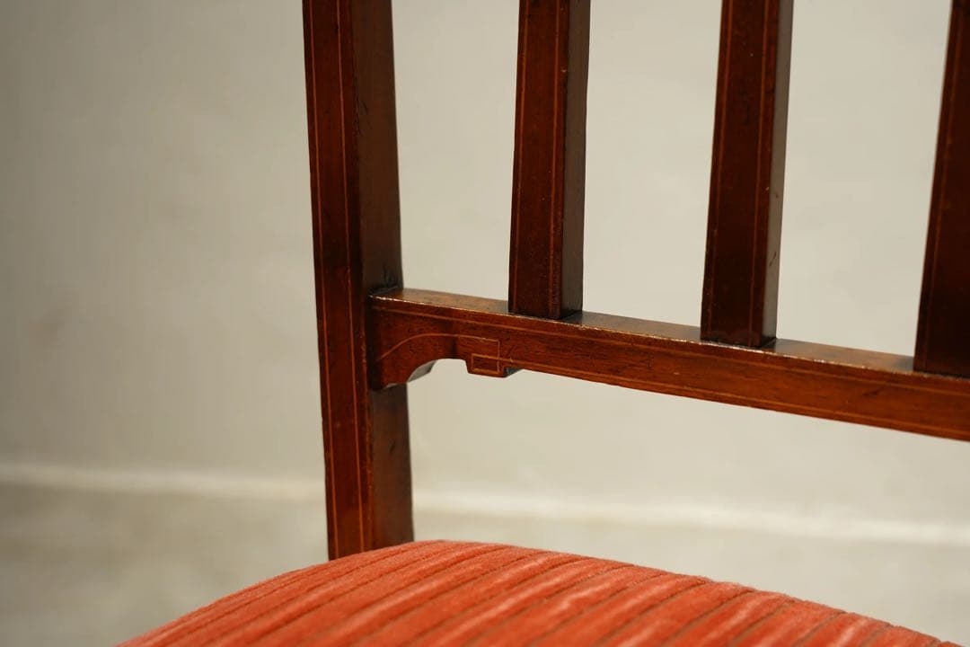 ルイ16世様式　サロンチェア　椅子　象嵌　フランス　アンティーク