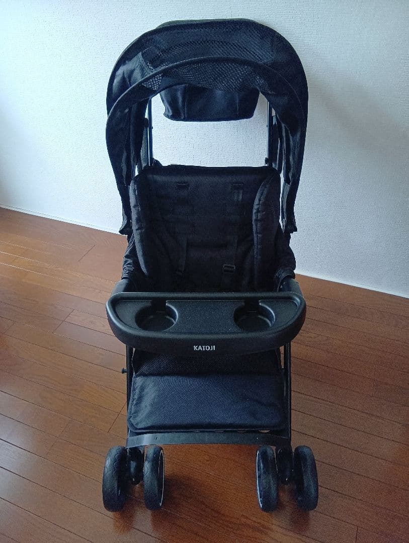 【新品】カトージ　二人でゴー　ブラック　リアシート　レインカバー　3点セット