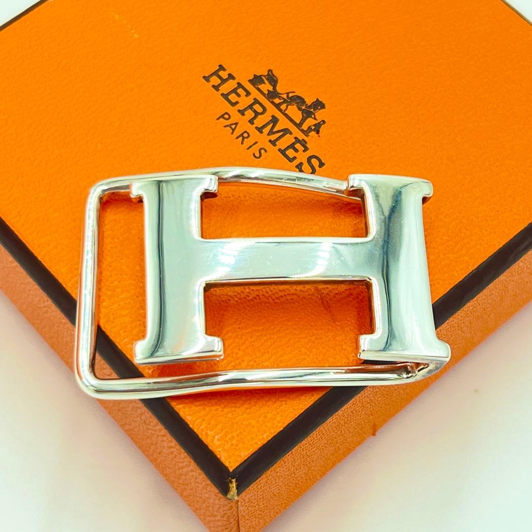 【極美品】エルメス マネークリップ コンスタンス Hロゴ シルバー 925