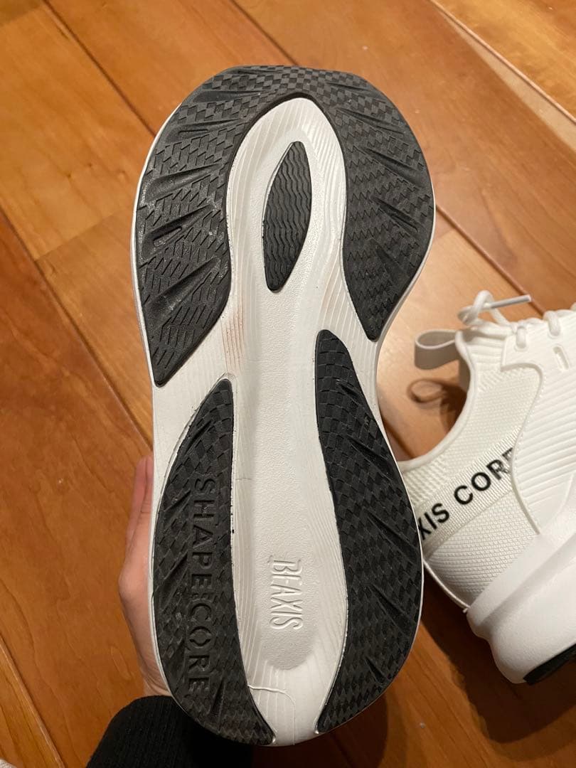 シェイプコアスニーカー BEAXISビーアクシス23.5-24.0cmホワイト）