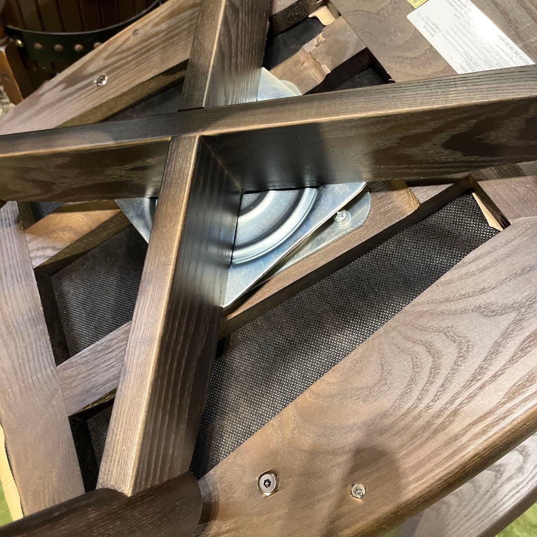 Sale L ４ NAGANO キャスター付き　３６０度回転　　アームチェア