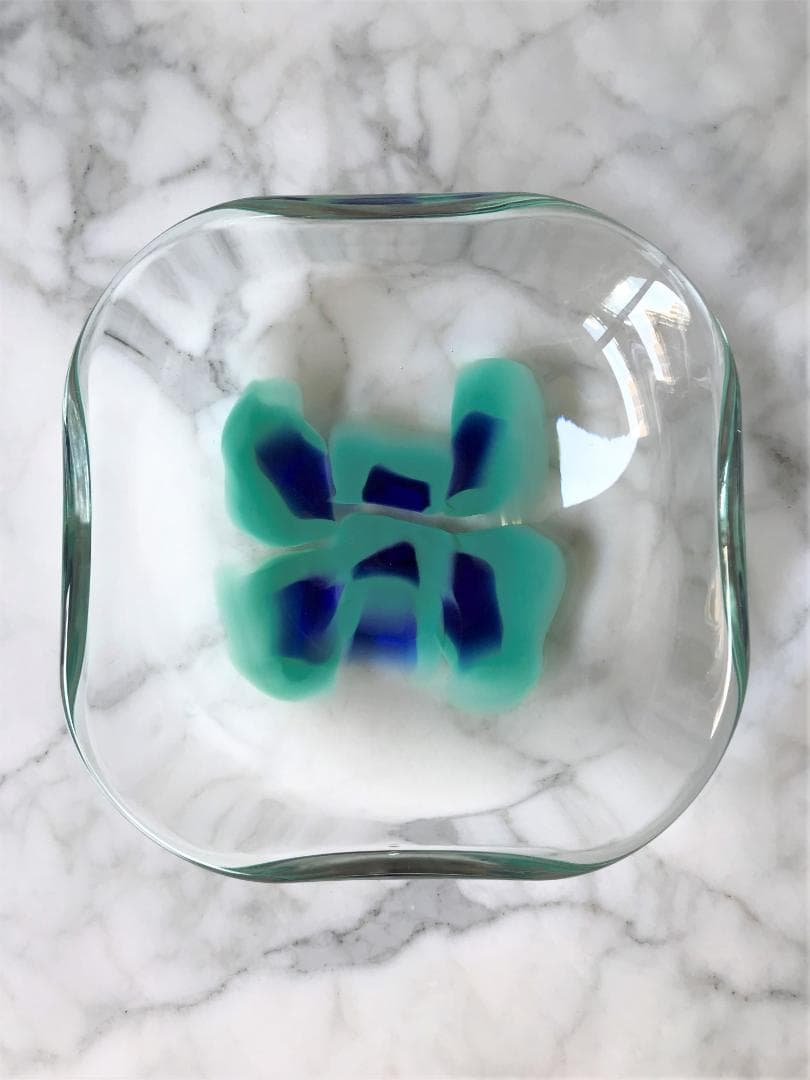 新品未使用！VeArt　MURANO　ヴィンテージ　ベネチアンガラス　小物入　緑