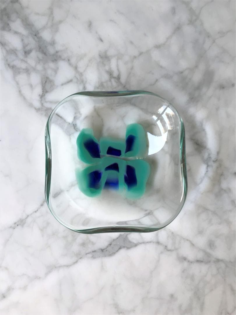 新品未使用！VeArt　MURANO　ヴィンテージ　ベネチアンガラス　小物入　緑