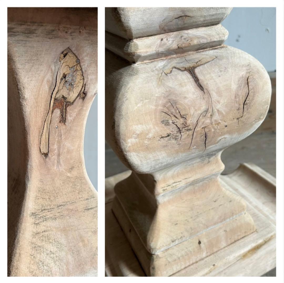 フランスアンティーク サイドテーブル コンソールテーブル 引出し付き 無垢