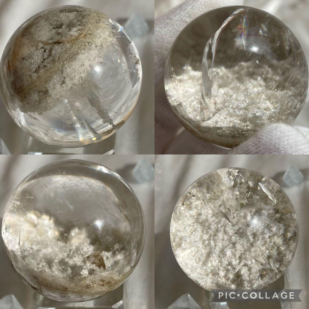 【 高品質雪景色 ルチル入り 】 ガーデンクォーツス