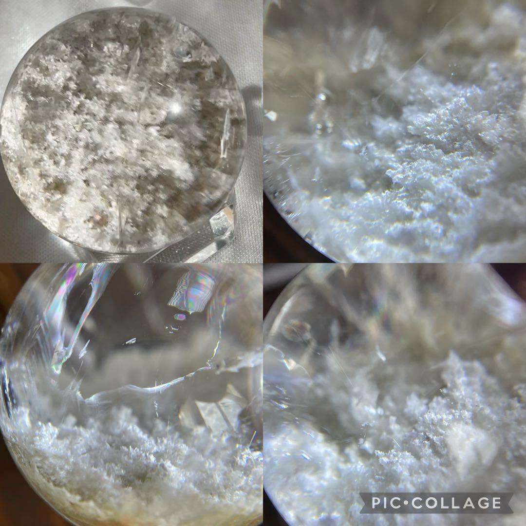 【 高品質雪景色 ルチル入り 】 ガーデンクォーツス