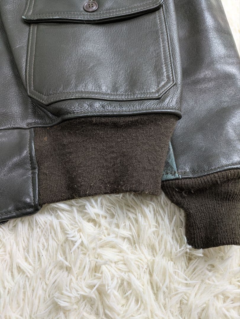 実物 80s サイズ42 G-1 USN レザージャケット フライトジャケット