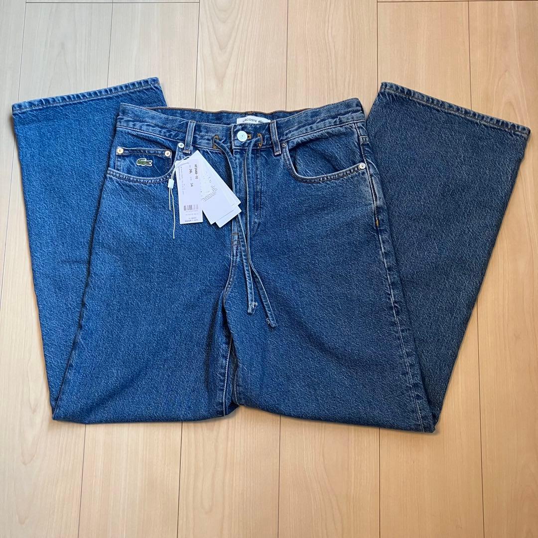 【新品】 LACOSTE（ラコステ） イージーデニムパンツ Sサイズ （ブルー）