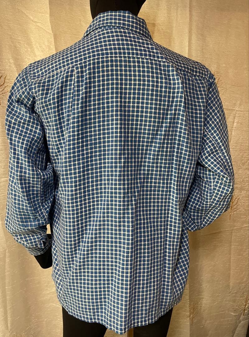 50's Ensenada ブルー×ホワイト グラフチェックシャツ