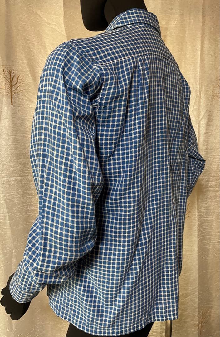 50's Ensenada ブルー×ホワイト グラフチェックシャツ