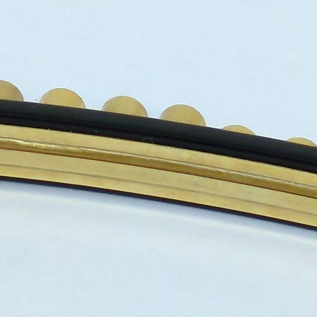 アレクサンドルドゥパリ ヘアピン ライトブラウン グレー系 ラインストーン