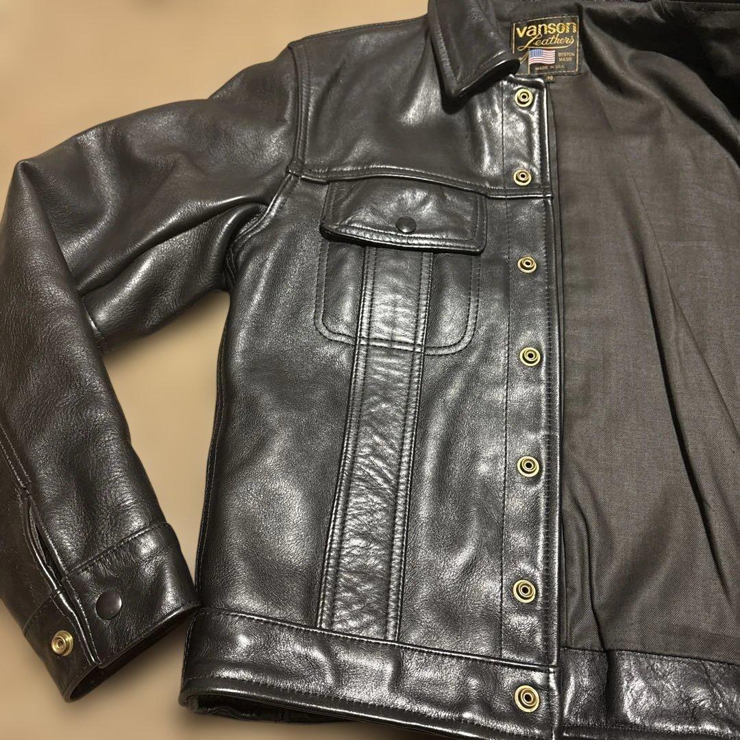 38inch VANSON バンソン DJLE ライダースジャケット　アメリカ製
