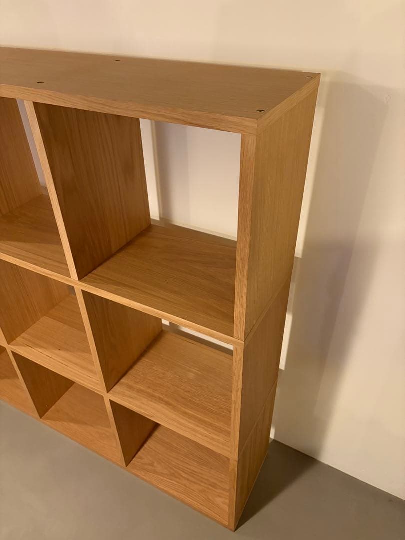 無印良品 スタッキングシェルフ オーク 5段3列（チェスト2つ付き）