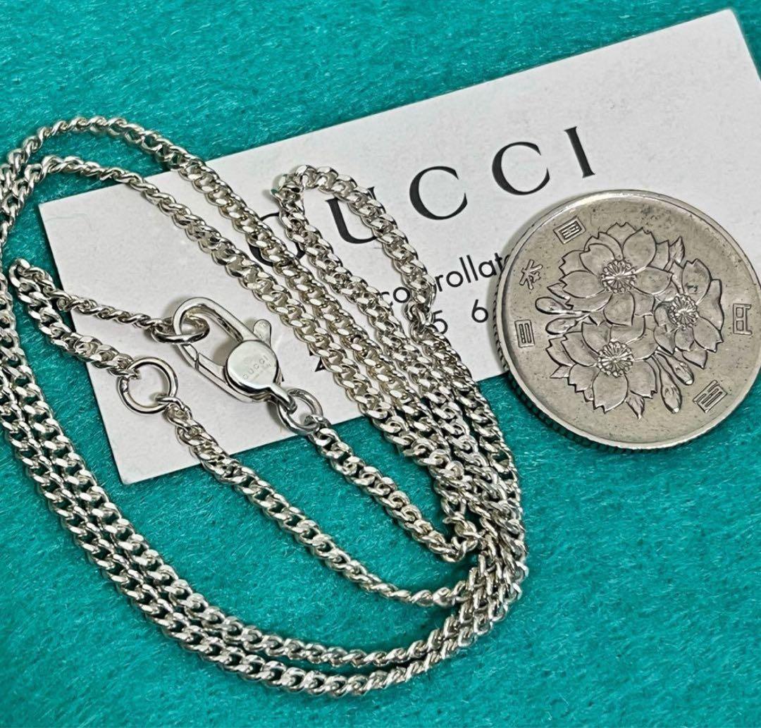 美品　GUCCI 2ミリ 喜平チェーンネックレス