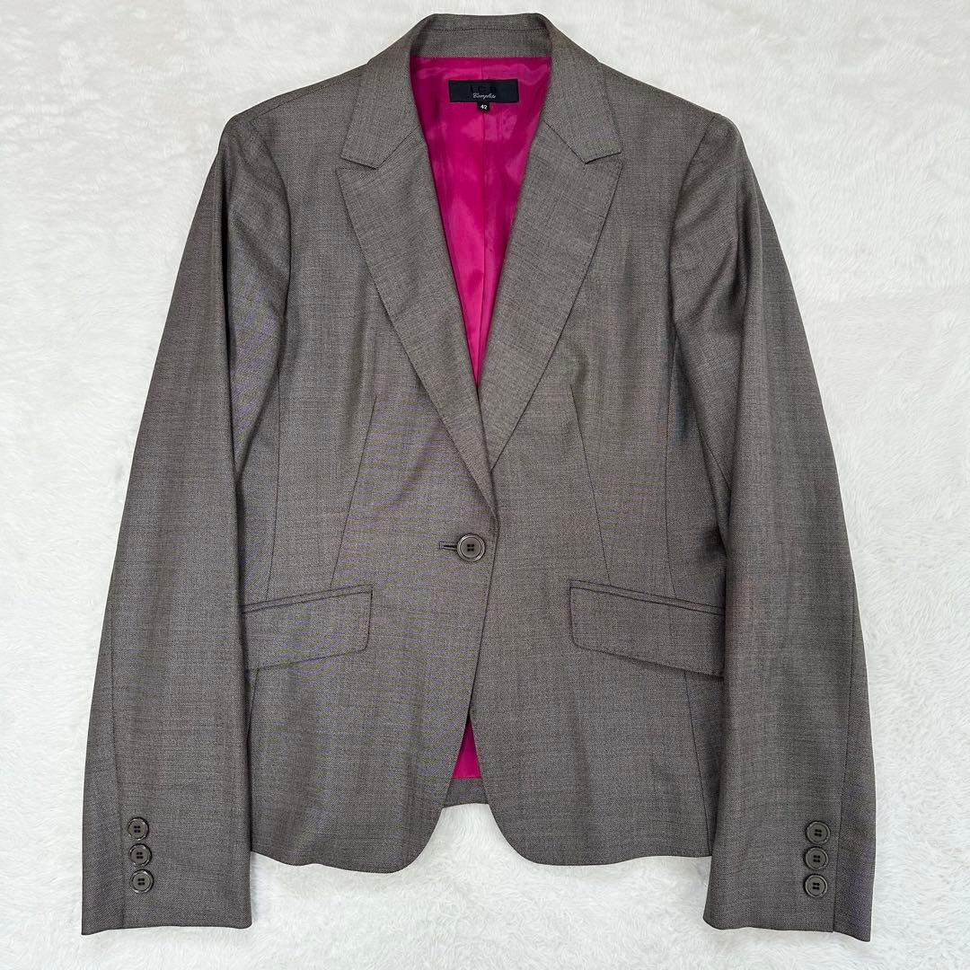 ICB　アイシービー　セットアップスーツ　パンツ　レディース　シルク　42　XL