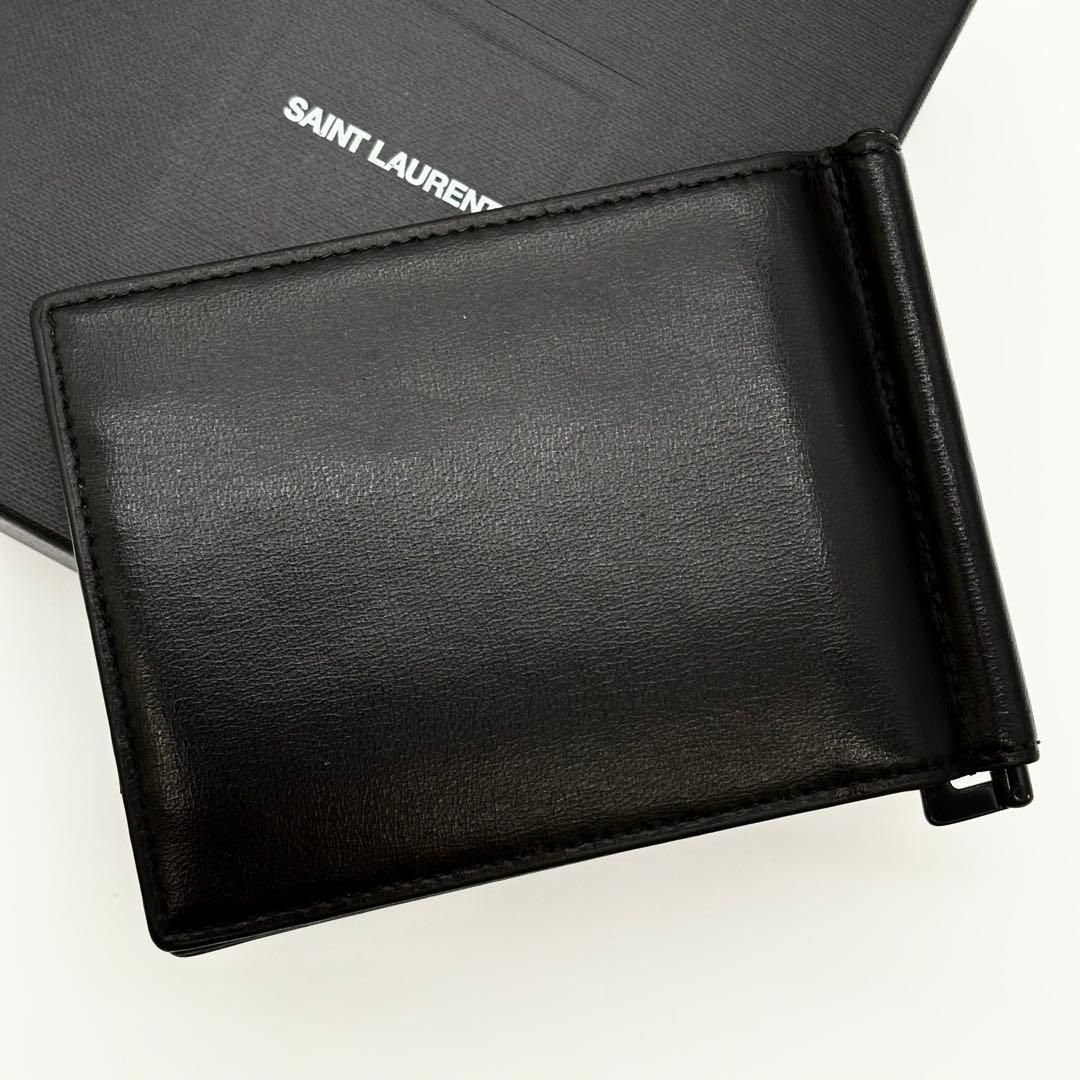 サンローラン YSL マネークリップ お札入れ レザー 黒 ブラック 1794