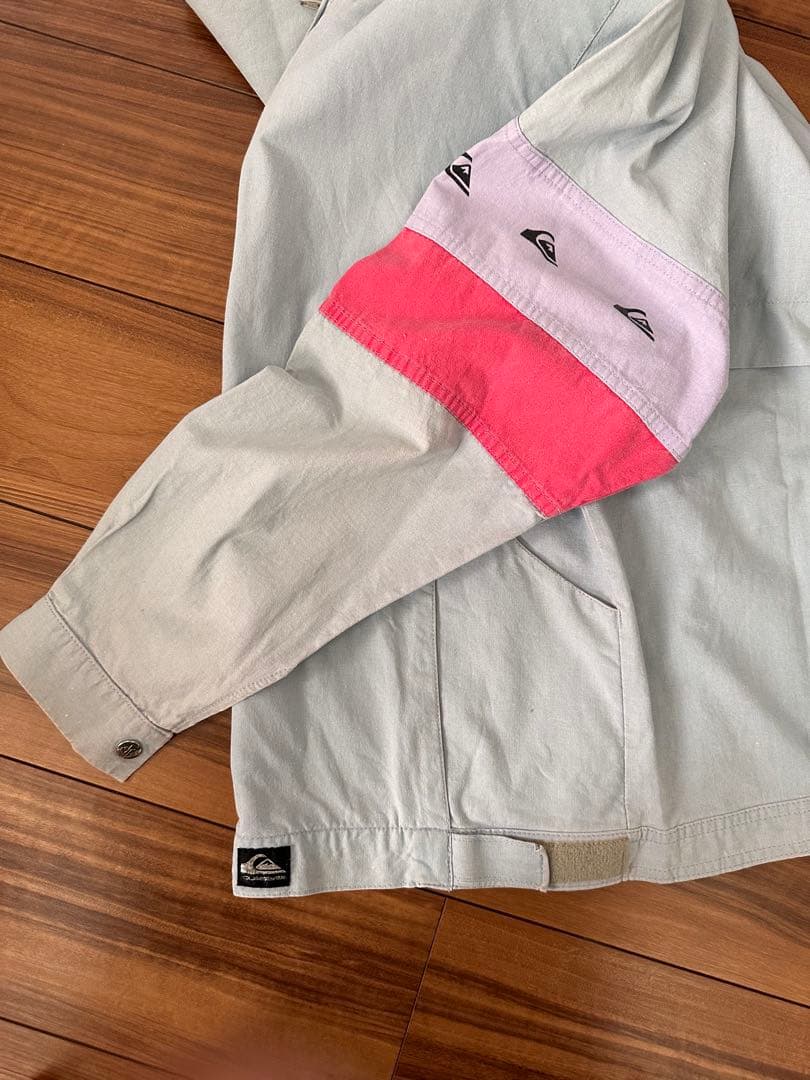 Quiksilver ジップ フード ジャケット ビンテージ スケート サーフ