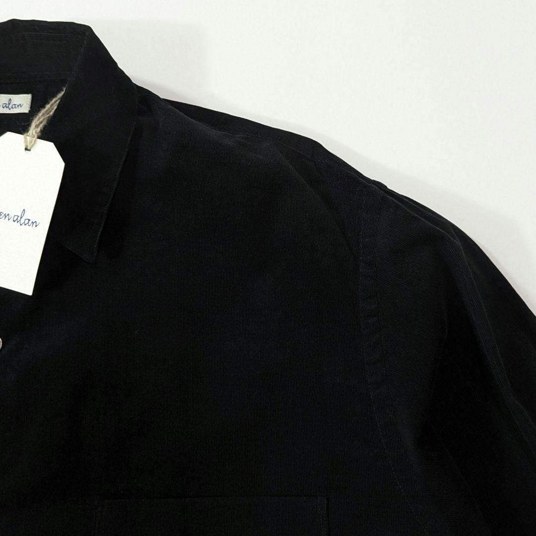 未使用タグ付き★スティーブンアラン　コーデュロイシャツ　ブラック　S