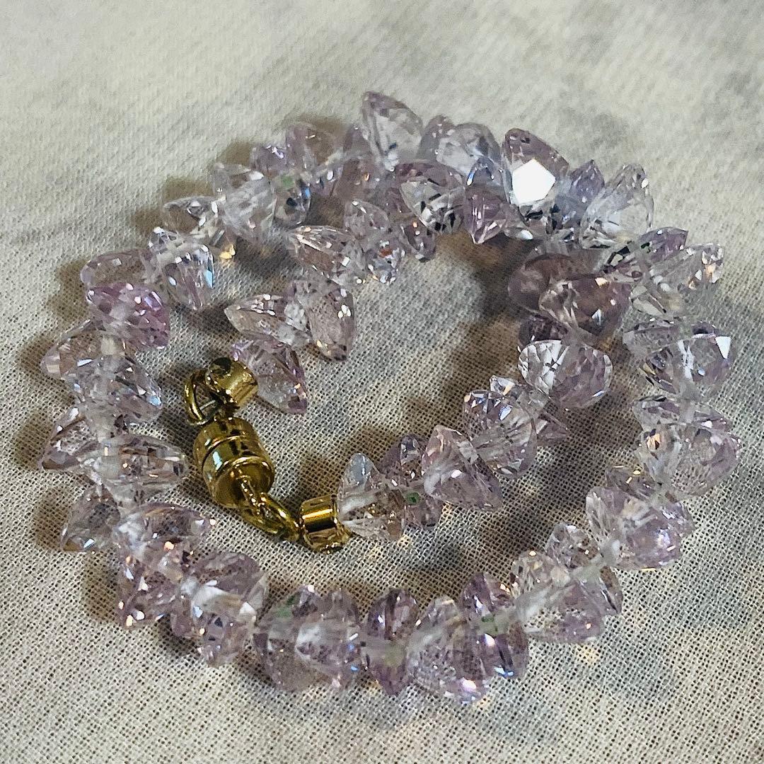 J＊K様 ブレスレット 宝石質 ローズアメジスト マグネット式