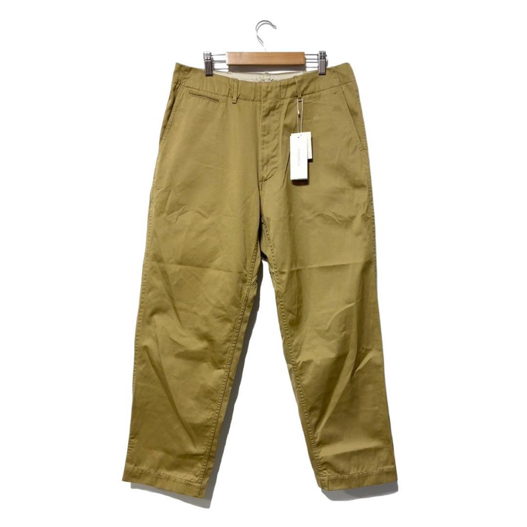新品 ナナミカ ワイド チノパンツ TN タン 定価28,600円 34