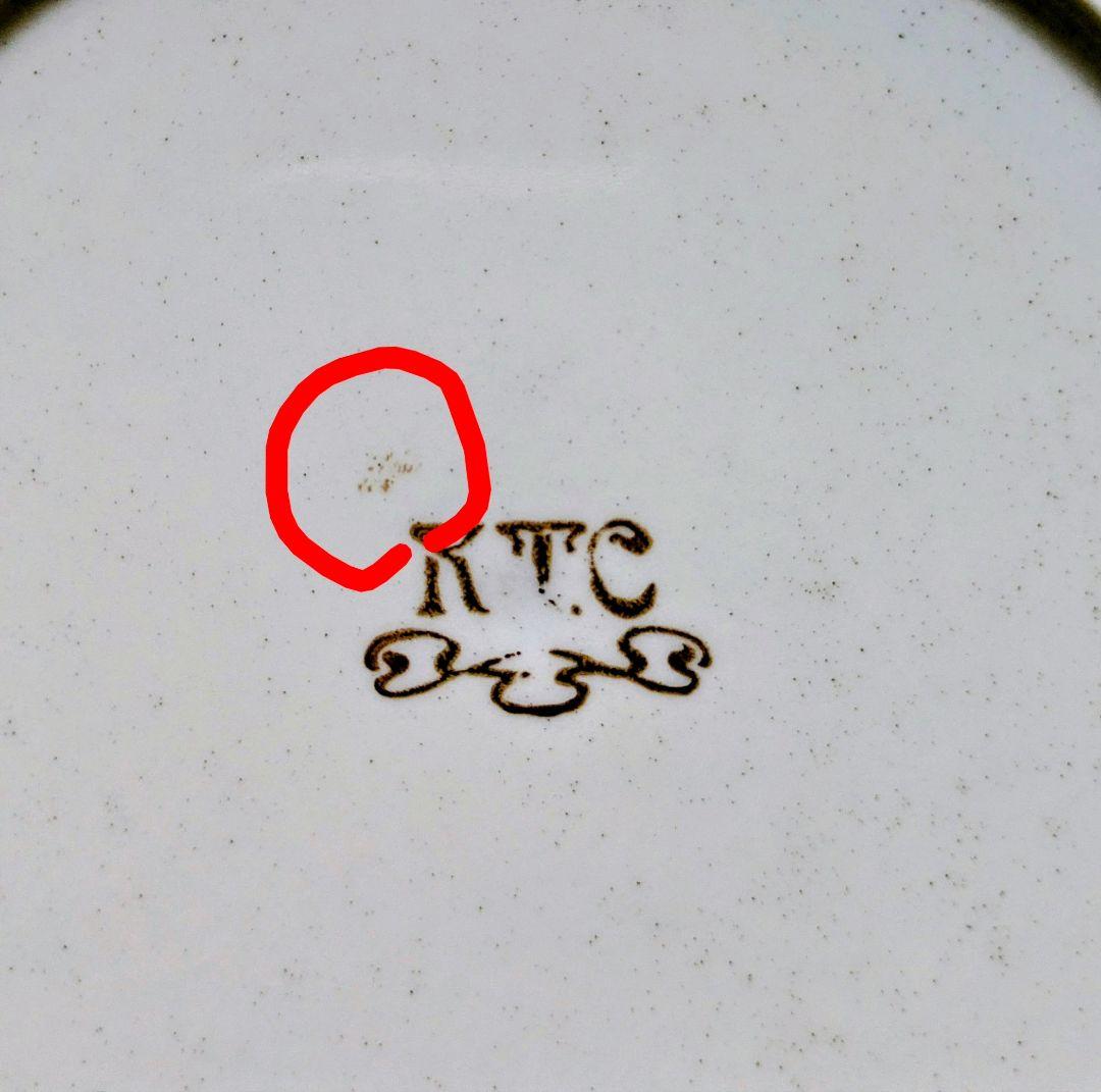 昭和レトロ KTC 皿 5枚セット 薄いブラウン/オレンジ/ブラック