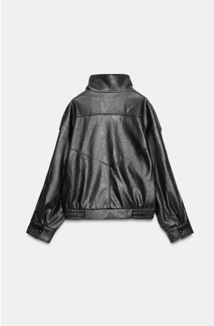 【新品未使用】ZARAフェイクレザージャケットM　正規品