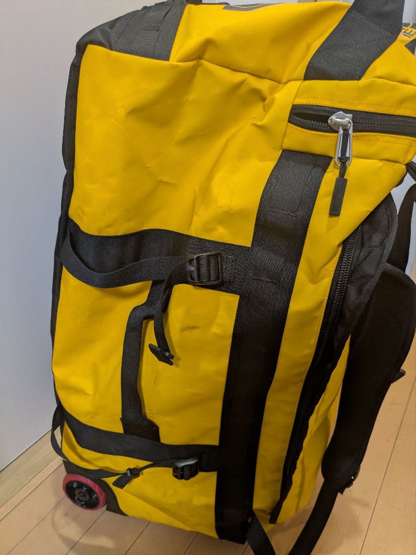 THE NORTH FACE キャリーバッグ 大容量イエロー ローリングダッフル