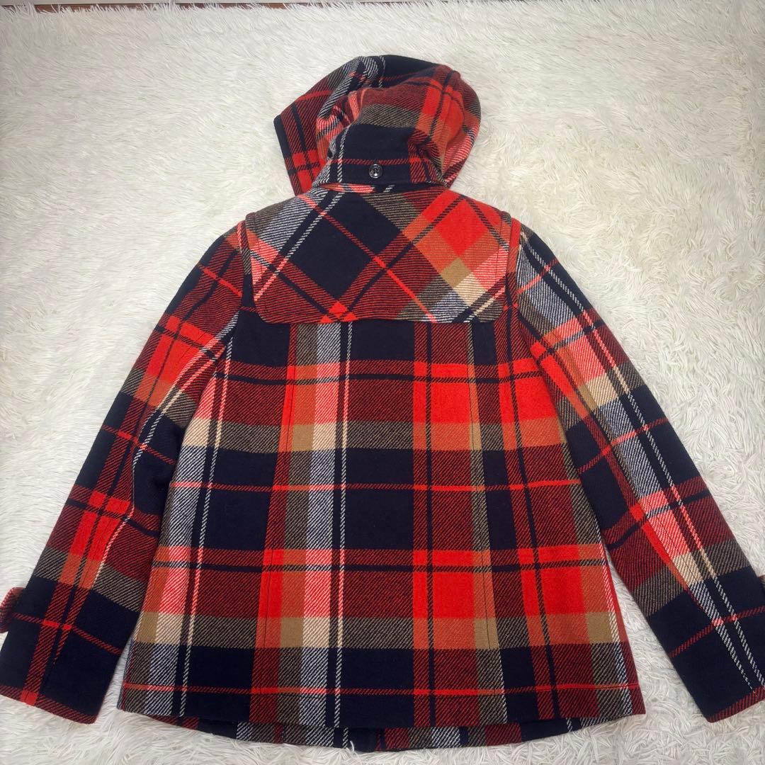 Burberry Blue Labelダッフルコート　オレンジ系チェック　38
