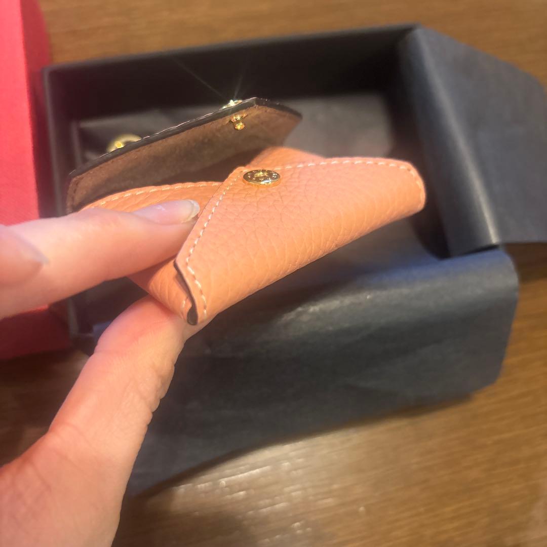 ★週末限定値下げ♡スターキーチェーン★キーホルダーシュリンクレザー　ピンク