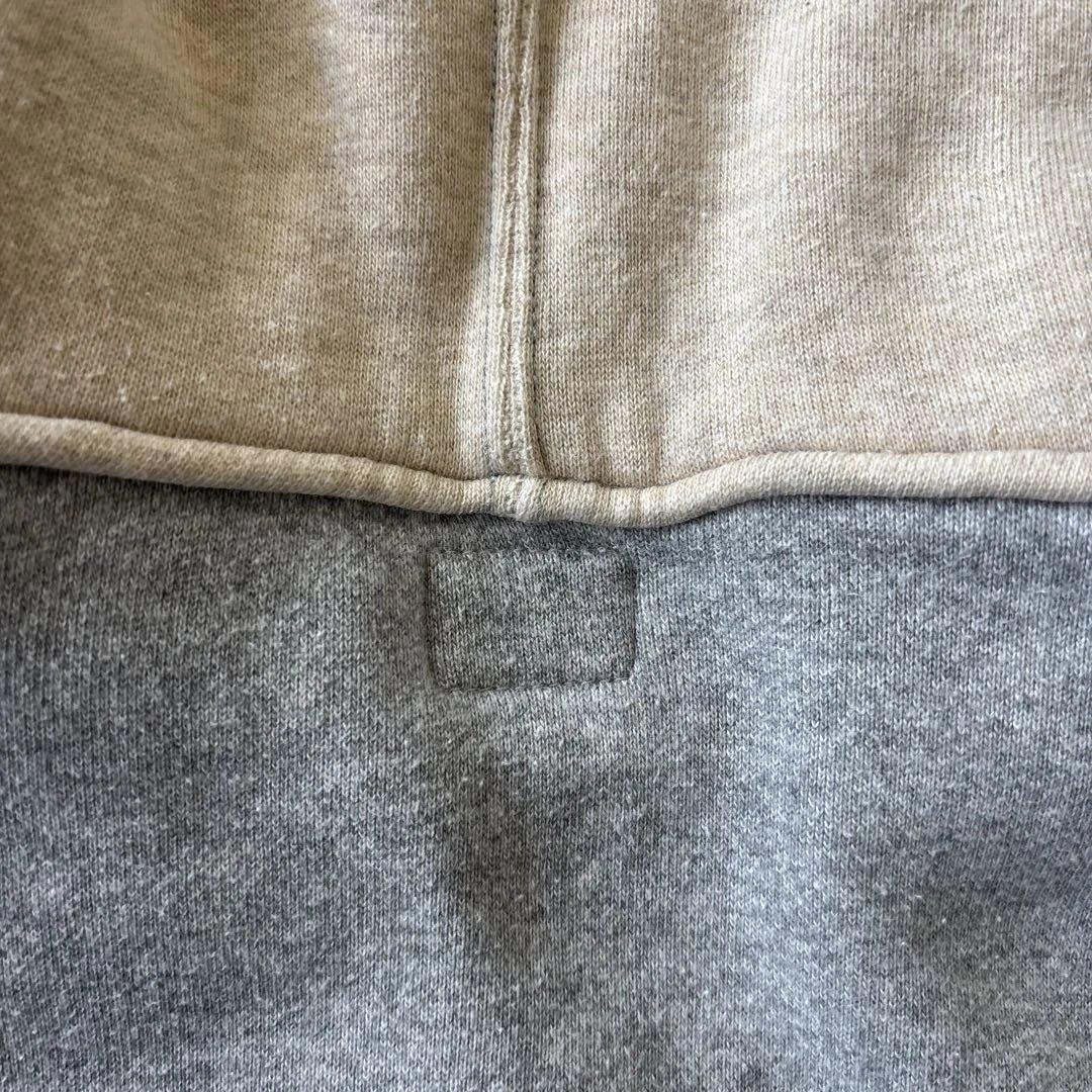 美品クッシュマン ヴィンテージレプリカ 両V ツートンプルオーバー後付けパーカー