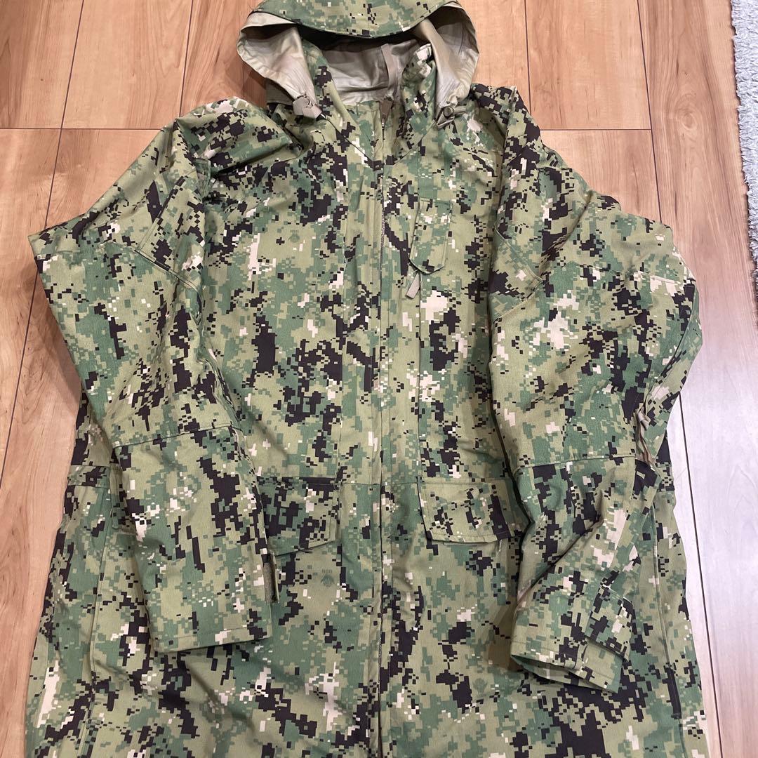 USN 米海軍 NWU パーカデジタルカモ 米軍放出品　ゴアテックス　L L