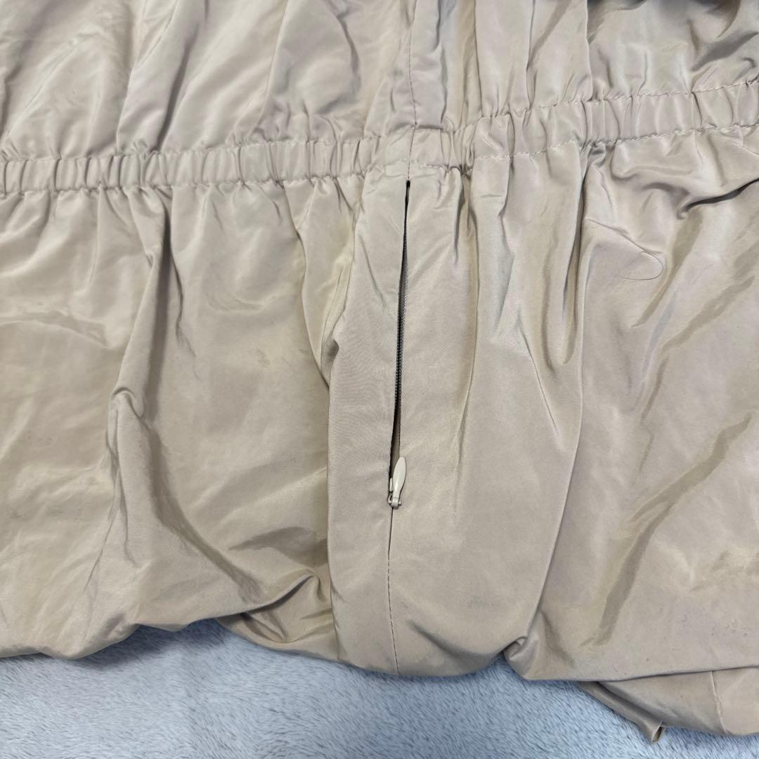 美品　TO BE CHIC フリル　リバーシブル ダウンジャケット 女優襟