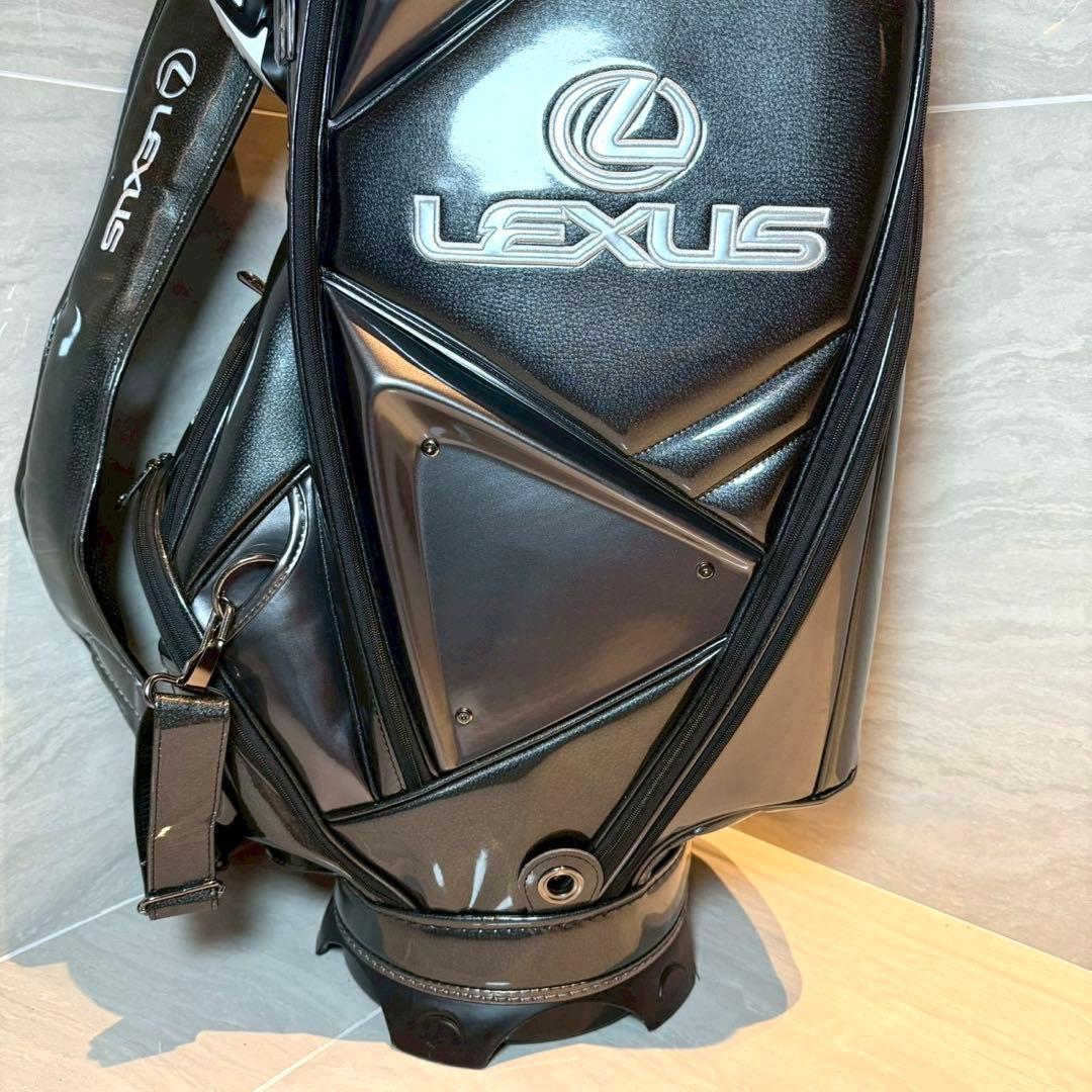 LEXUS キャディバッグ　3点式　非売品　9.5型　ゴルフバッグ　エナメル