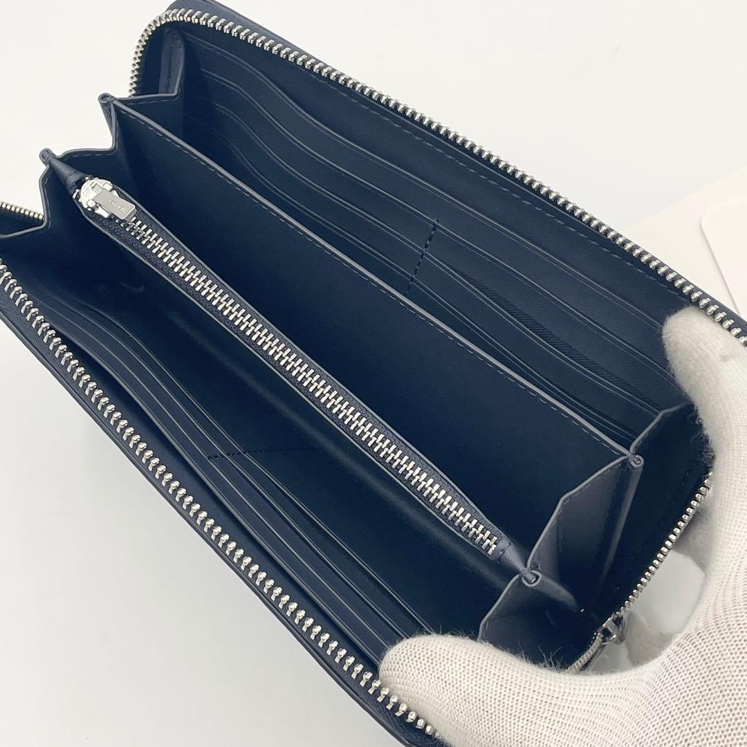 未使用級✨COACH ロング ジップ アラウンド ウォレット スカイブルーマルチ