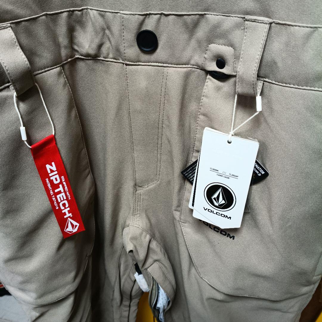 スノーボード　ボルコム　ビブパンツ　ブラウン　Lサイズ　新品