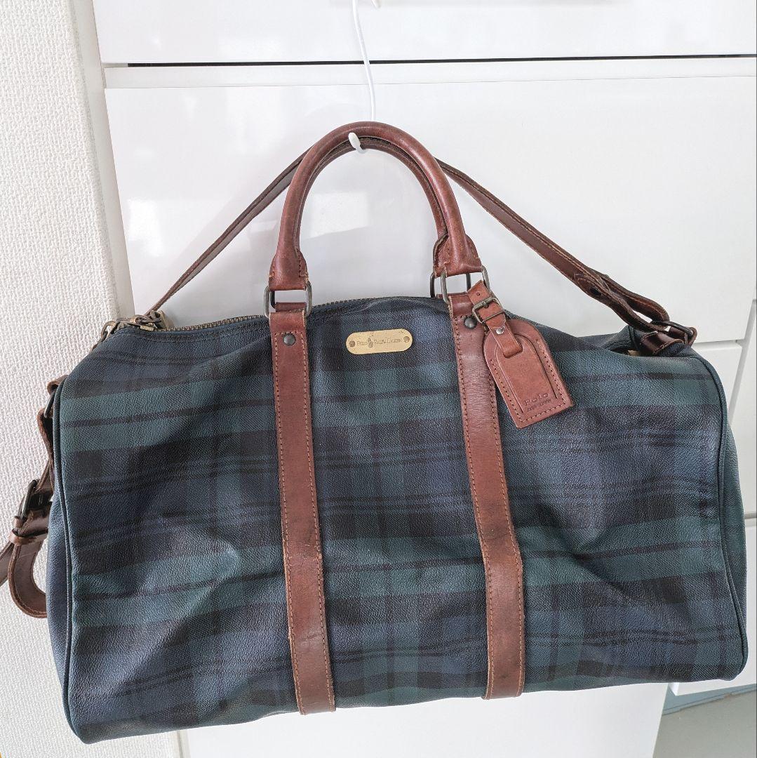 POLO RALPH LAUREN ボストンバッグ 中型　鍵付 2way PVC