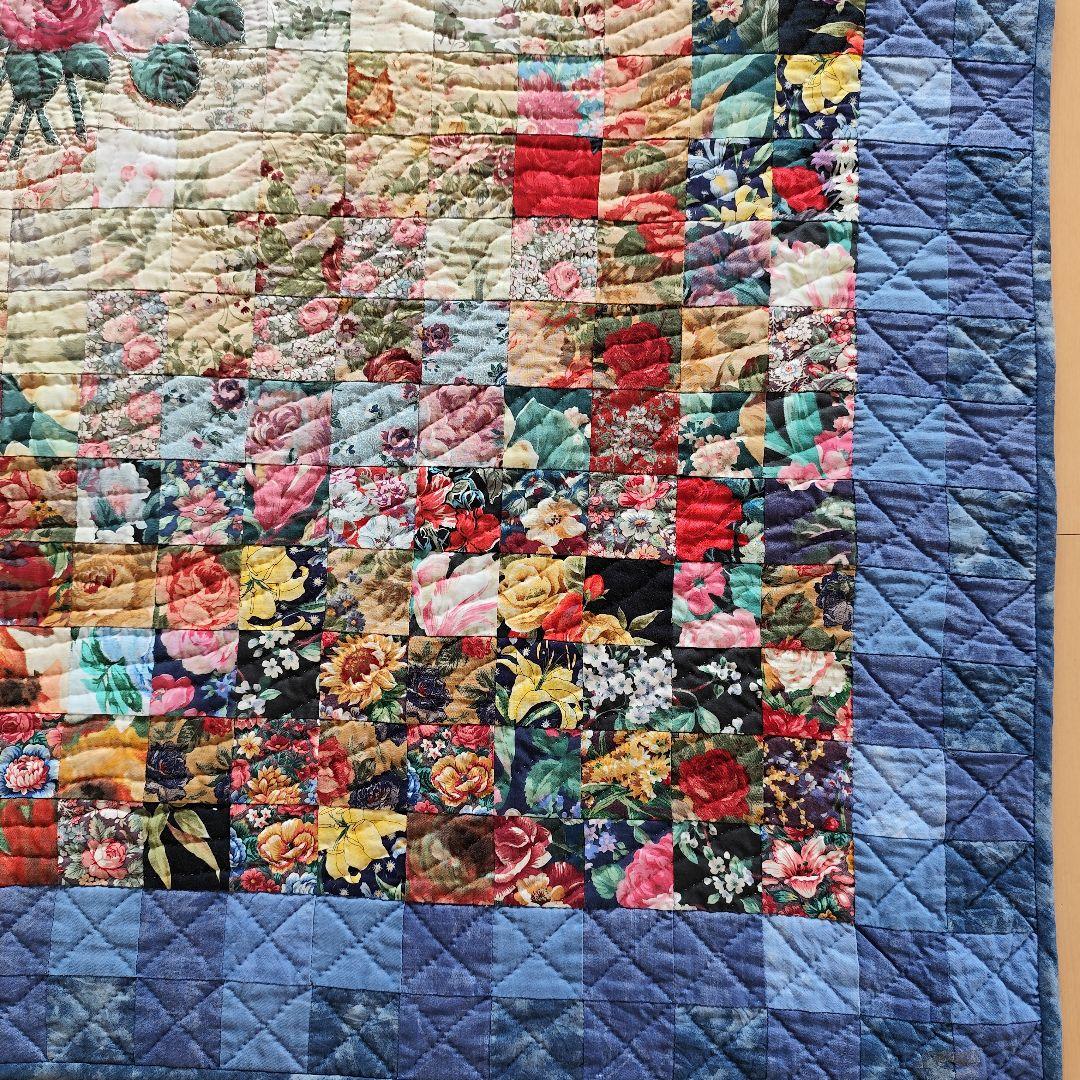 パッチワークタペストリー「バラの花園」