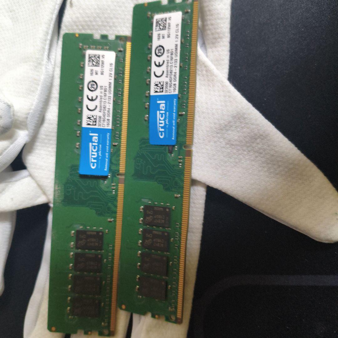 メモリー crucial 16GB DDR4-2133 UDIMM 1.2V CL15