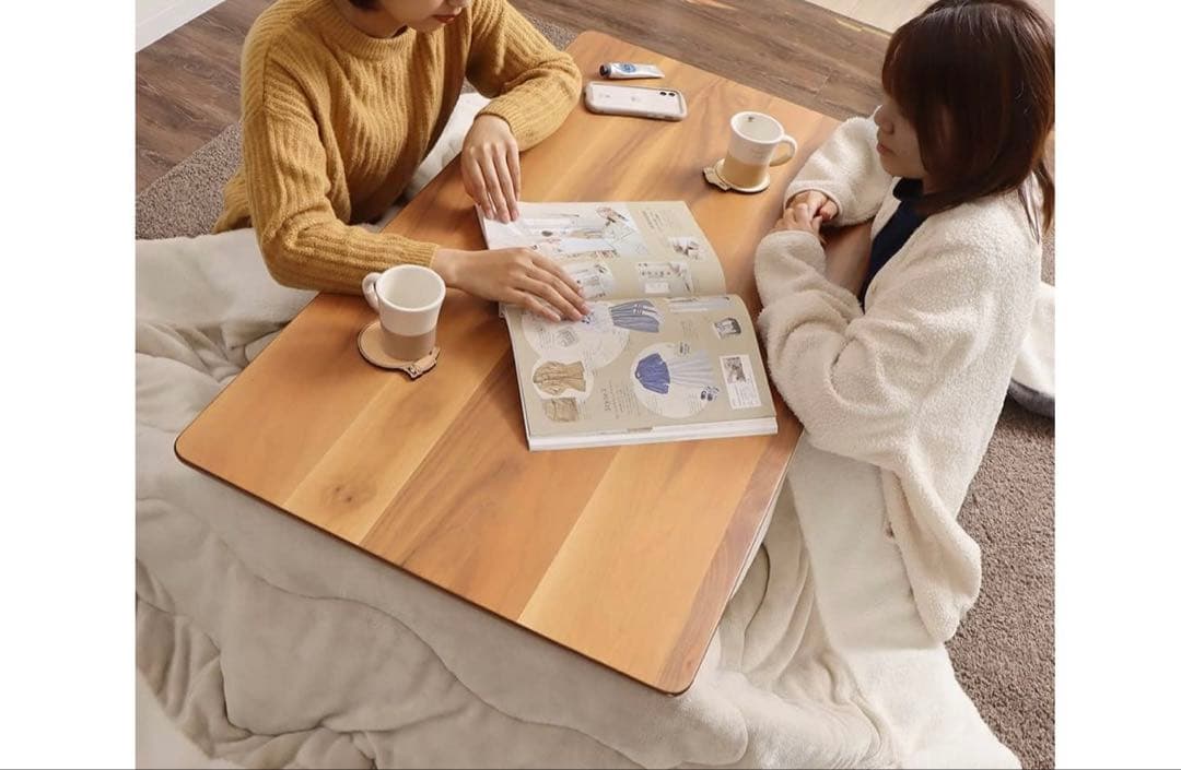 ウォールナット こたつハイテーブル