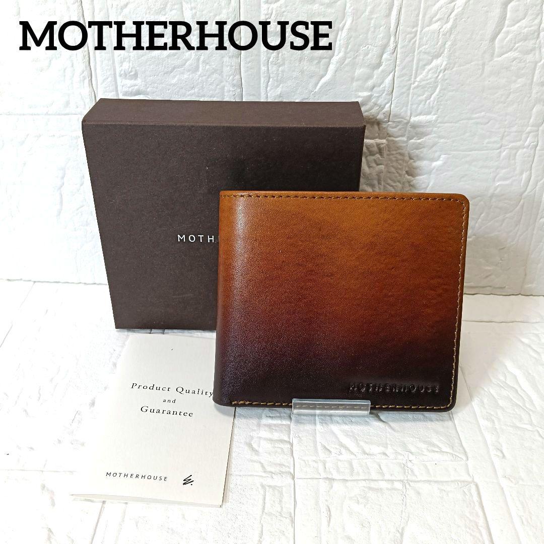 2145 MOTHERHOUSE マザーハウス 2つ折り財布 牛革