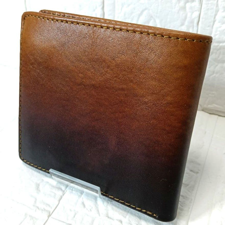 2145 MOTHERHOUSE マザーハウス 2つ折り財布 牛革