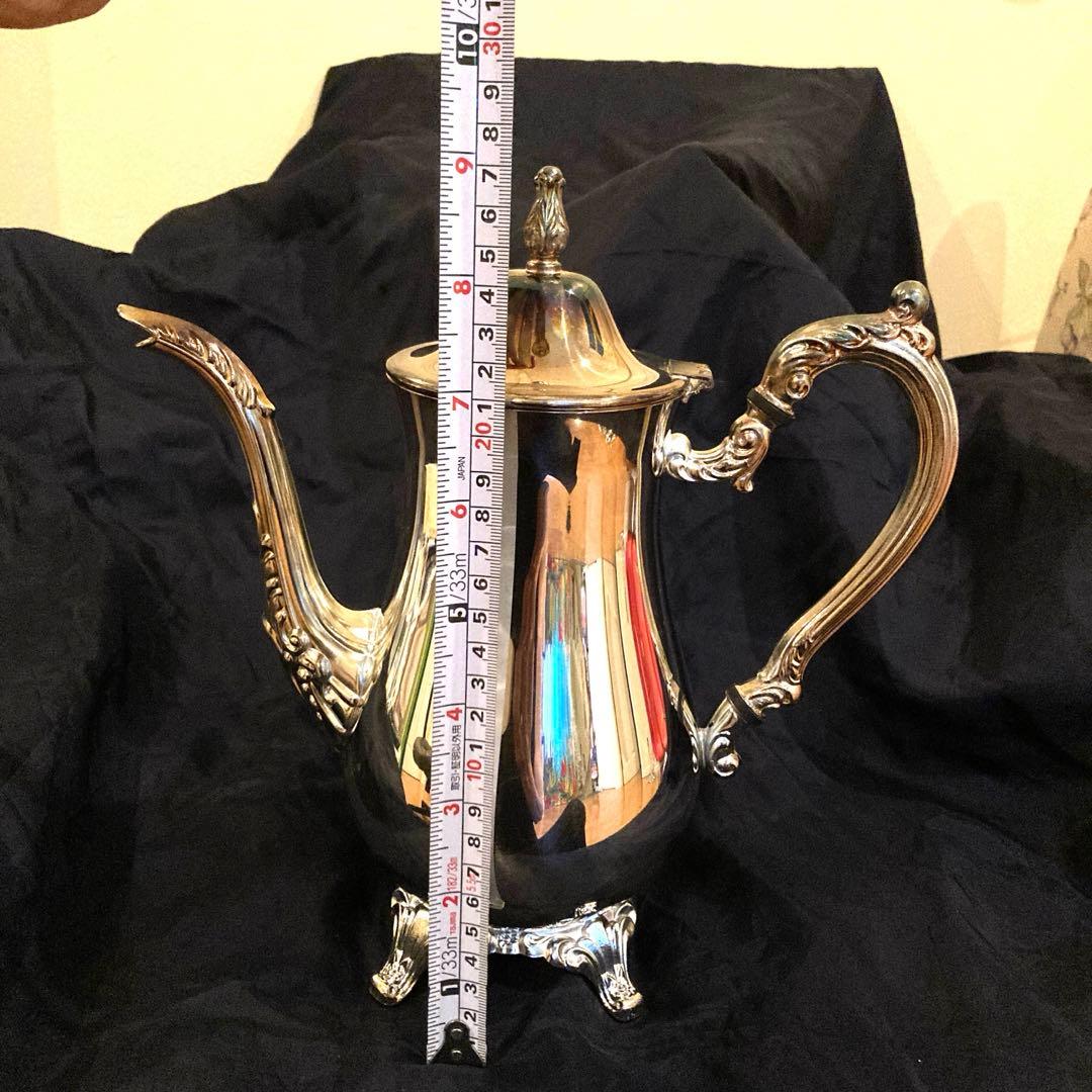 銀シルバーコーヒーポットティーポットトレイトレーシュガーポットクリーマーアメリカ