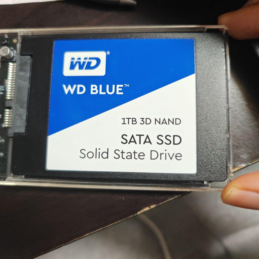 外付けハードディスク・ドライブ WD BLUE 1TB SATA SSD