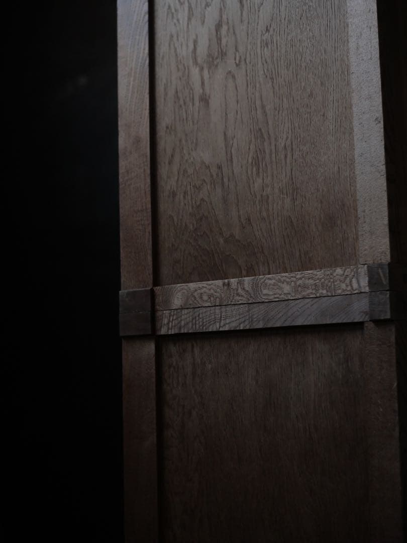 戸棚　食器棚　ケヤキ　収納棚　棚　古家具　古道具　アンティーク　昭和レトロ