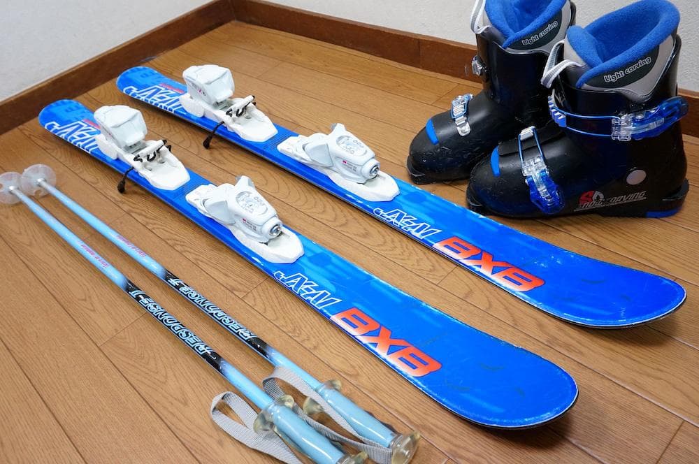 メンテ済 108cm 靴20cm BLUEMORIS B×B スキーセット